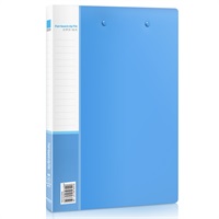 得力5309 标准型PP文件夹 A4（8寸长押夹+板夹）<蓝色>