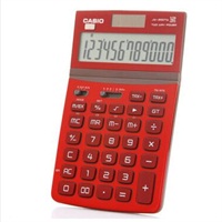 卡西欧JW-200TW-RD可折式时尚办公计算器 浓情红