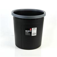 得力 圆形塑料清洁桶（256*263mm）< 黑色>