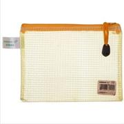 Sunwood三木 A6规格，PVC网格袋 C4524（单个装）-黄色