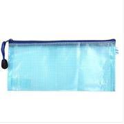 Sunwood三木 票据规格.PVC网格袋 C4523(12个/包）-蓝色